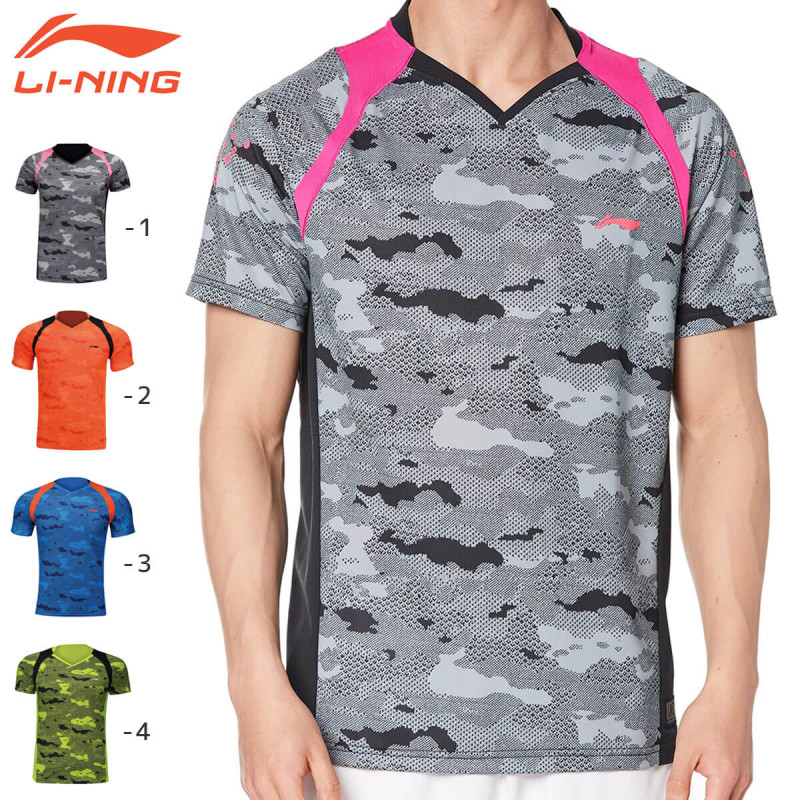 大特価】LI-NING AAYM149 ゲームシャツ バドミントンウェア(ユニ