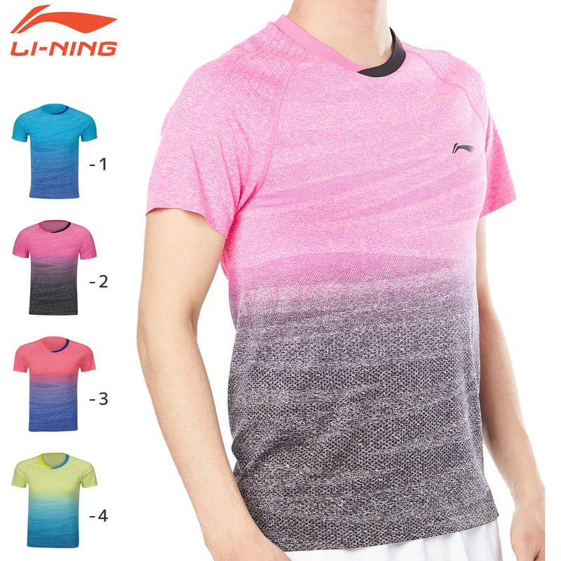 大特価ウエア】LI-NING AAYM151 ゲームシャツ バドミントンウェア(ユニ
