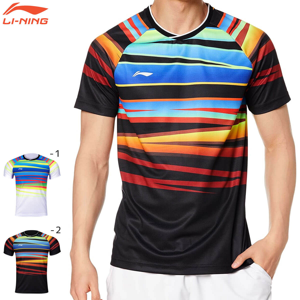 大特価ウエア】LI-NING AAYM075 ゲームシャツ バドミントンウェア(ユニ