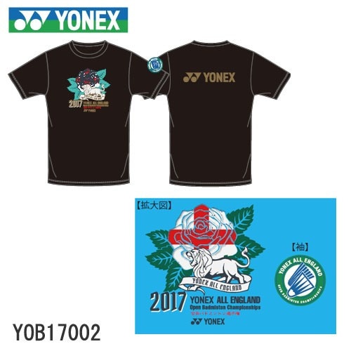 YONEX YOB17002 ウィメンズ Tシャツ 全英オープン2017年記念