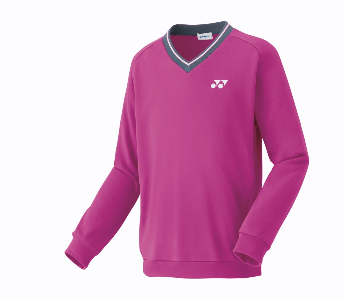 YONEX グリーン Vネック スウェットシャツ（ヨネックス テニス