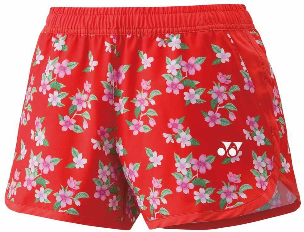 YONEX バドミントンパンツ JP M 柄パンツ 赤 ユニハーフパンツ. 15150|15150】ヨネックス【公式】オンライン