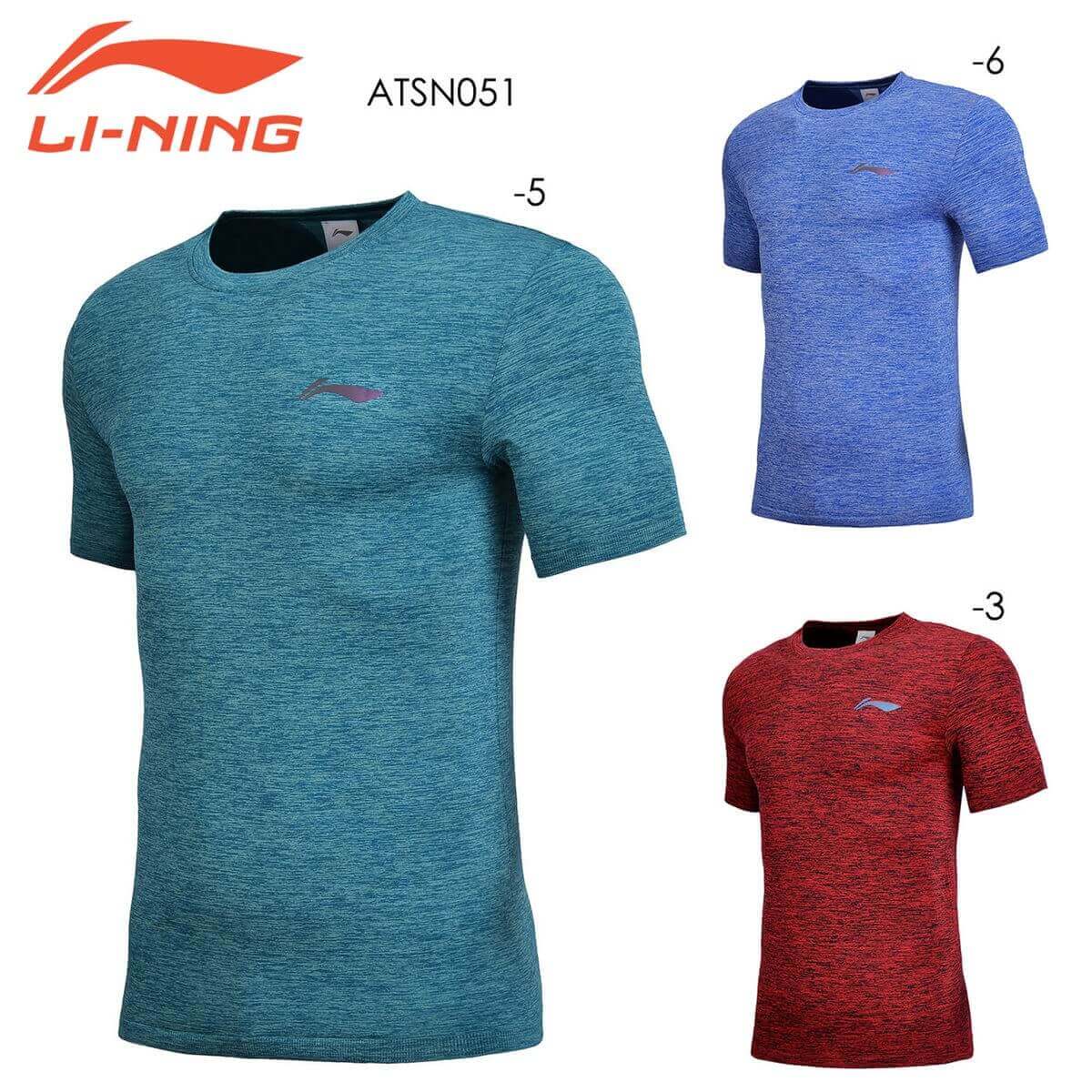 大特価ウエアN】LI-NING ATSN051 トレーニングTシャツ(ユニ/メンズ