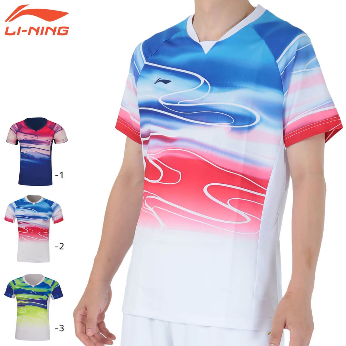 特価ウエアP】LI-NING AAYP071 ゲームシャツ(ユニ/メンズ