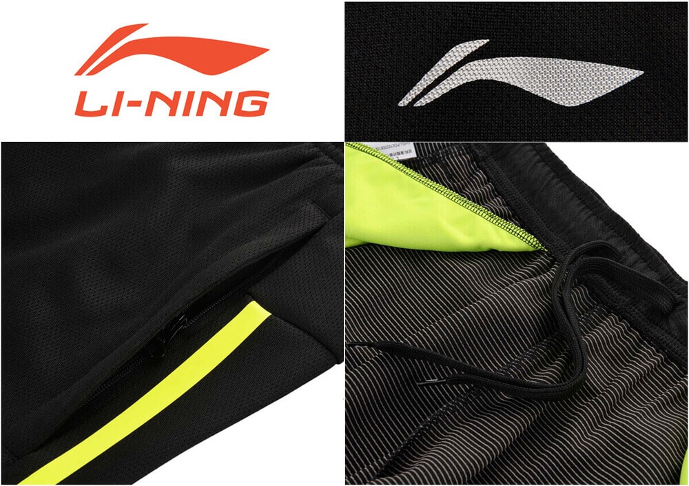 リーニン Li-ning ハーフタイツ 赤黒 Mサイズ LI-NING AAPN006