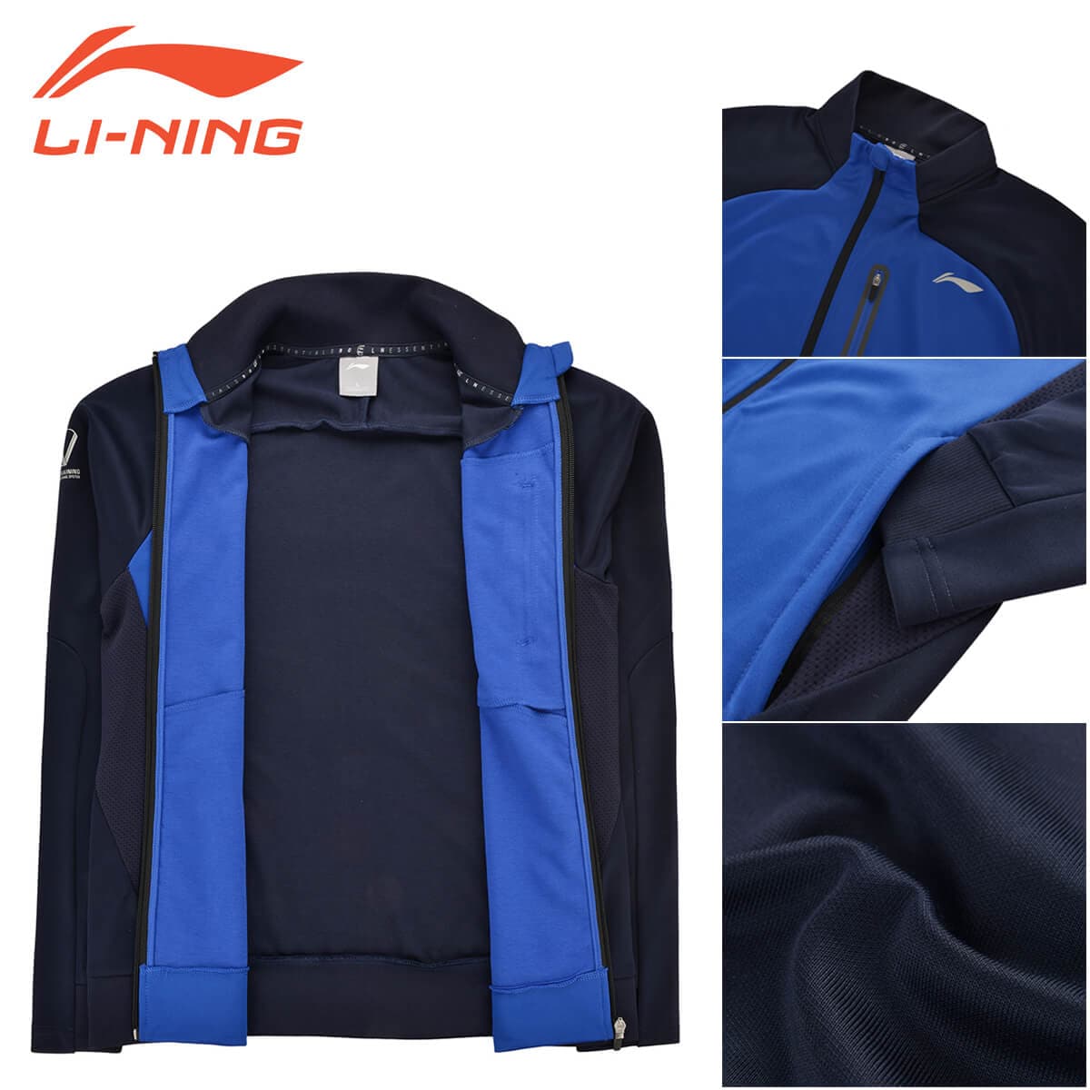 大特価】LI-NING AWDM663 ウォームアップジャケット バドミントン