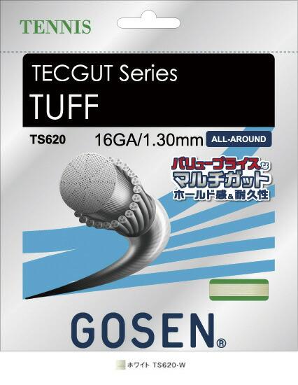 新しく着き GOSEN TS620 テックガット タフ 16/TECGUT TUFF 16(単張) テニス その他