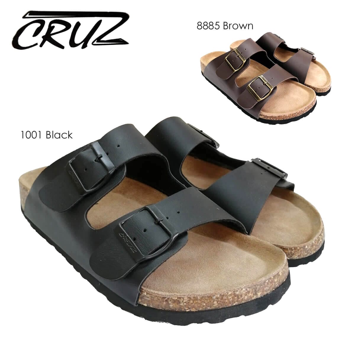 CRUZ CR141586 コンフォートサンダル 夏の定番 快適 コルク素材