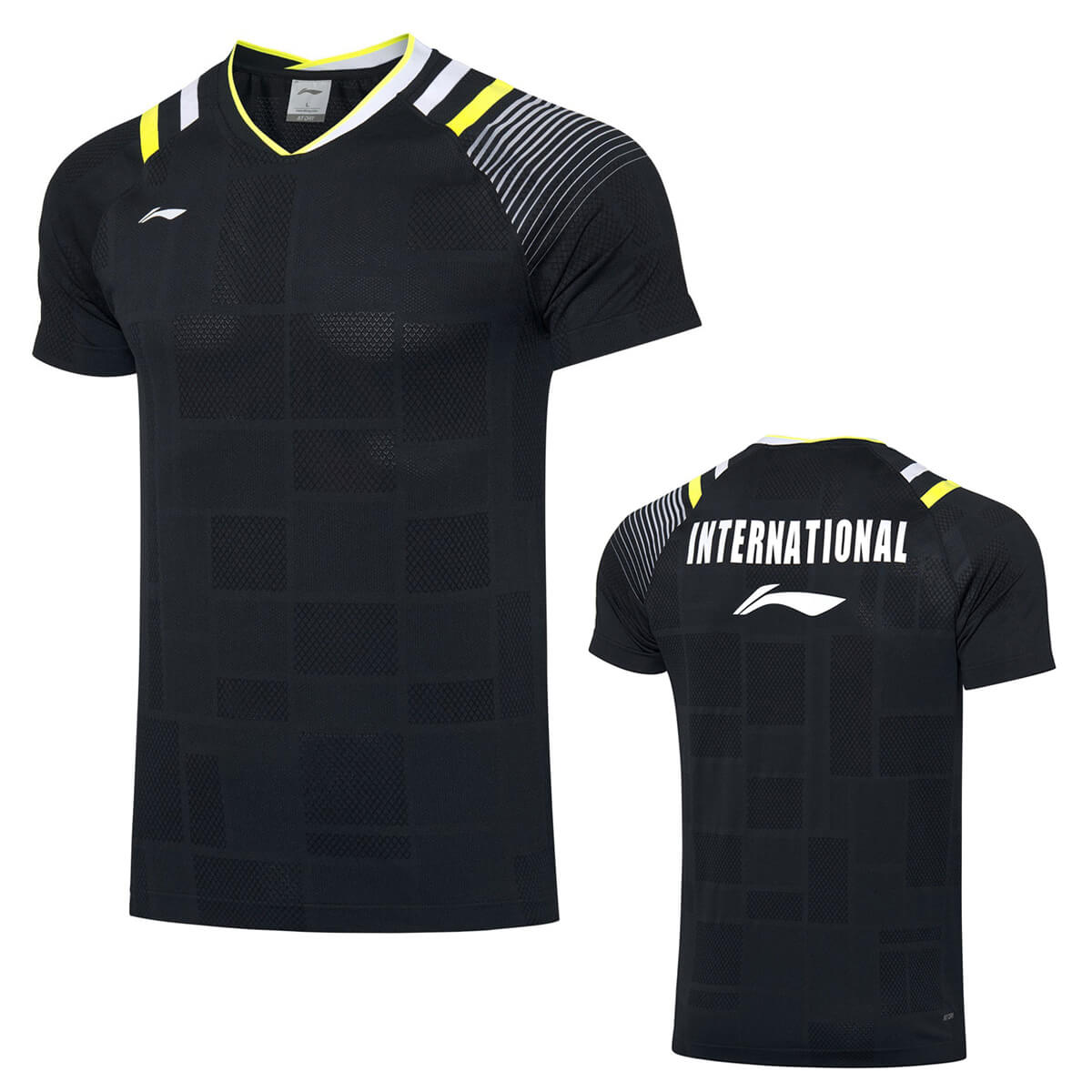 特価ウエアQ】LI-NING AAYQ075 ゲームシャツ(ユニ/メンズ) 背面印字