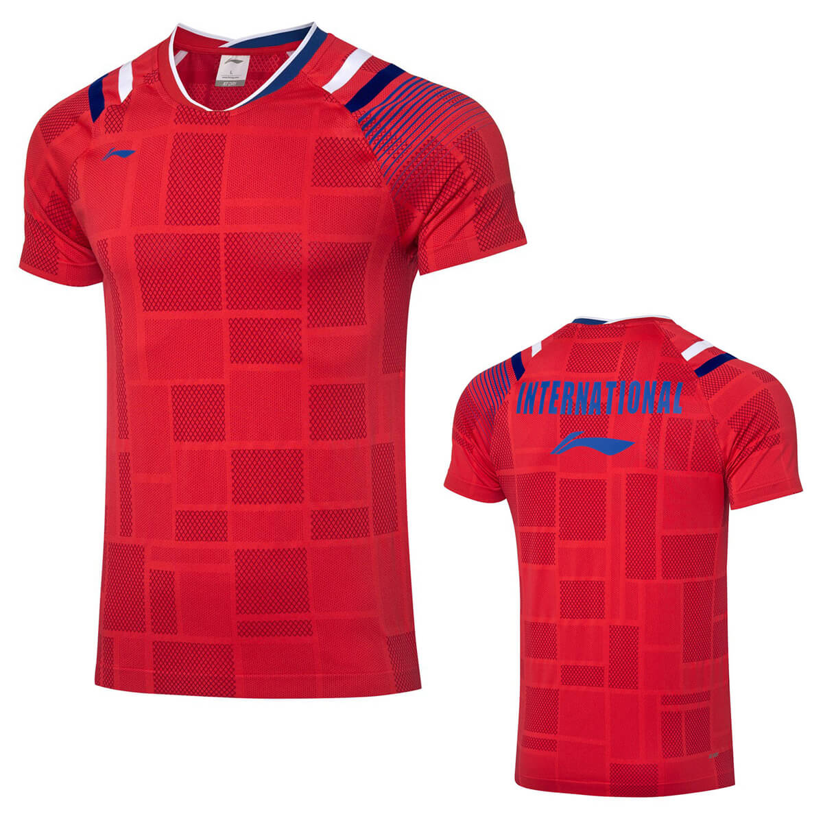 特価ウエアQ】LI-NING AAYQ075 ゲームシャツ(ユニ/メンズ) 背面印字