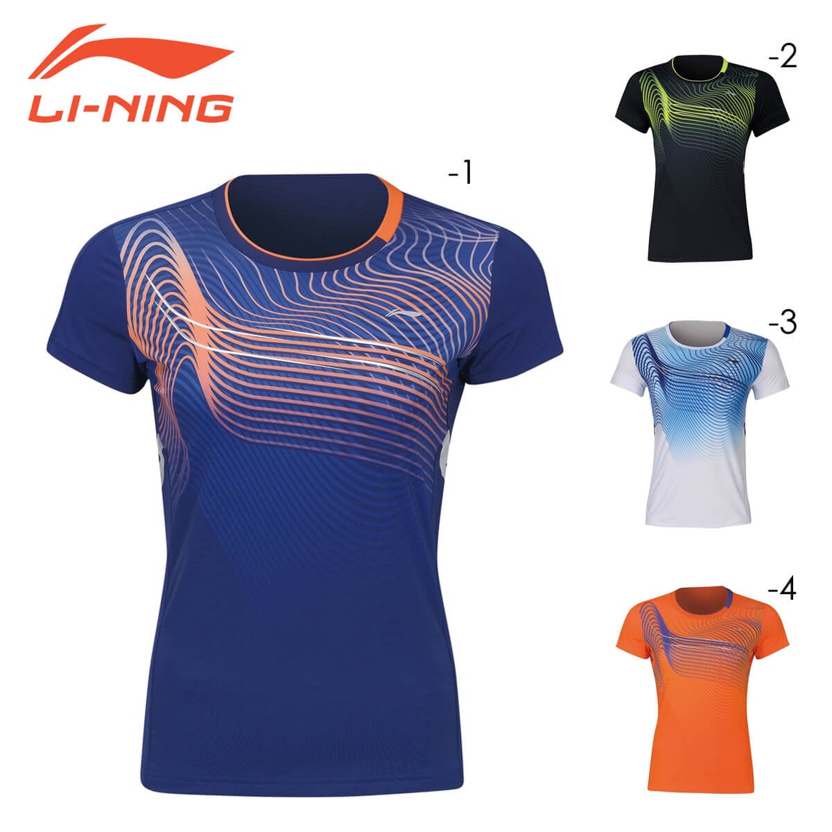 LI-NING AAYQ086 ゲームシャツ(レディース) バドミントンウェア