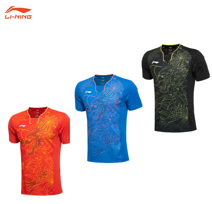 LI-NING AAYM081 ゲームシャツ(ユニ/メンズ) 中国卓球ナショナルチーム