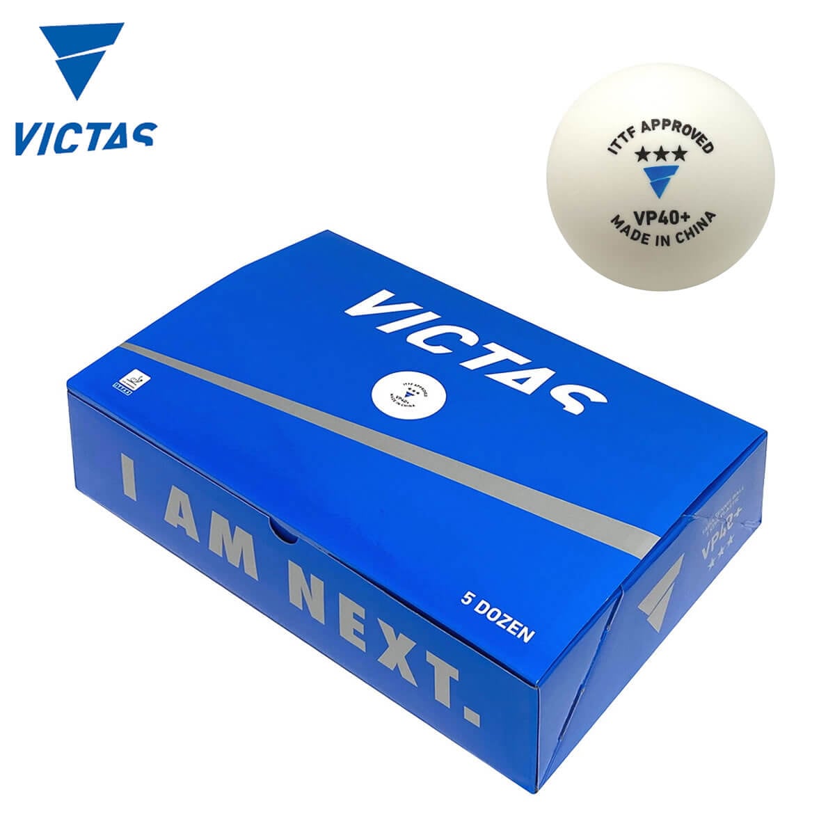VICTAS 015200 VP40+ 3スター 5ダース入 卓球ボール ヴィクタス 2021春