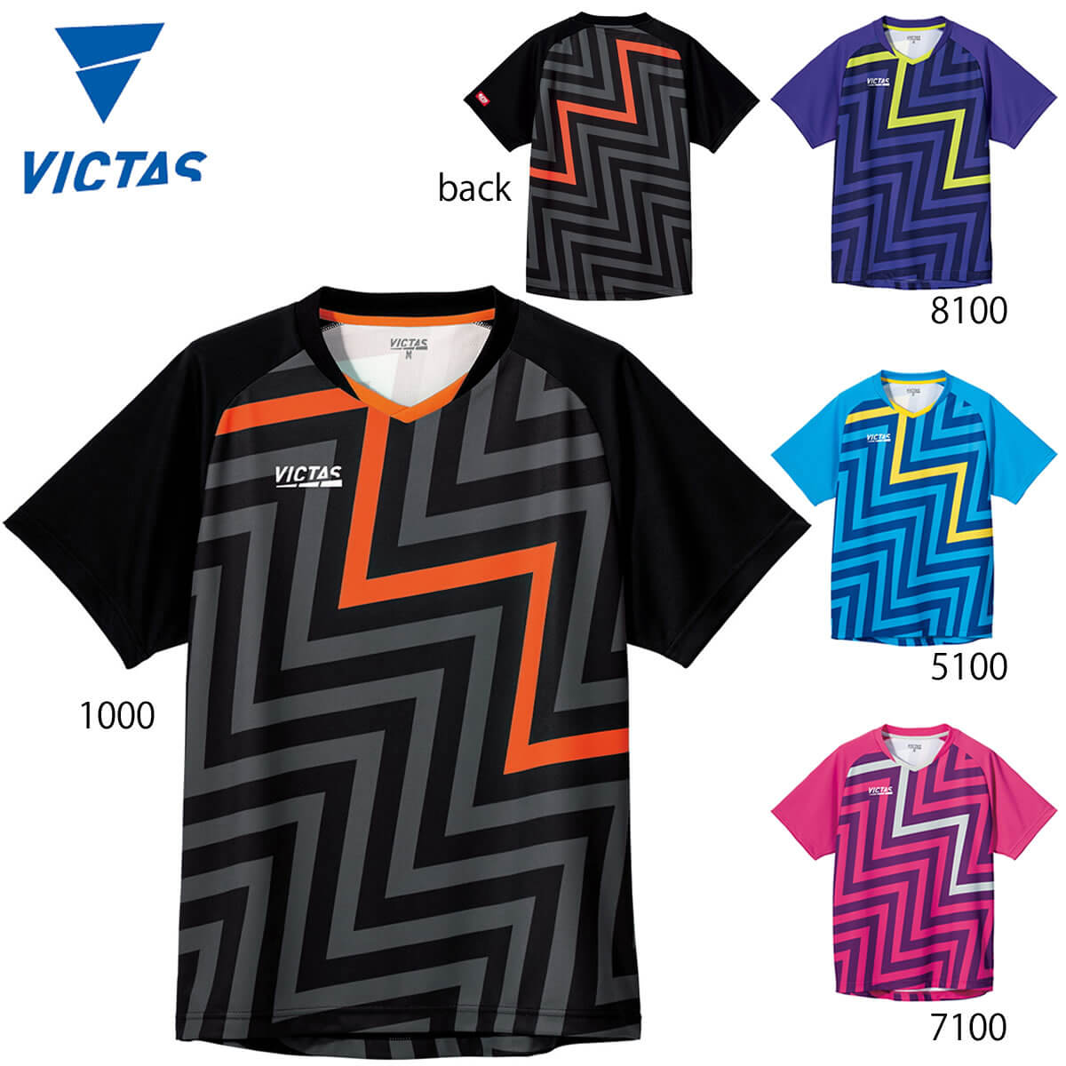 VICTAS 612102 サンダーボルト ゲームシャツ 卓球ウェア(メンズ