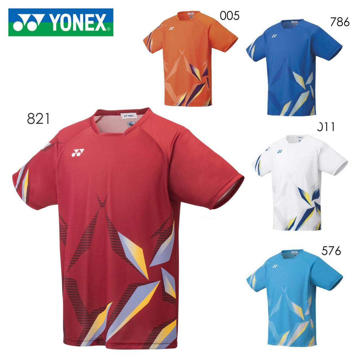 YONEX 10407 メンズゲームシャツ(フィットスタイル) ウェア(ユニ・メンズ) テニス・バドミントン 2021FW ヨネックス【日本バドミントン協会審査合格品/メール便可】  【SUNFAST】スポーツ用品の通販ショップ