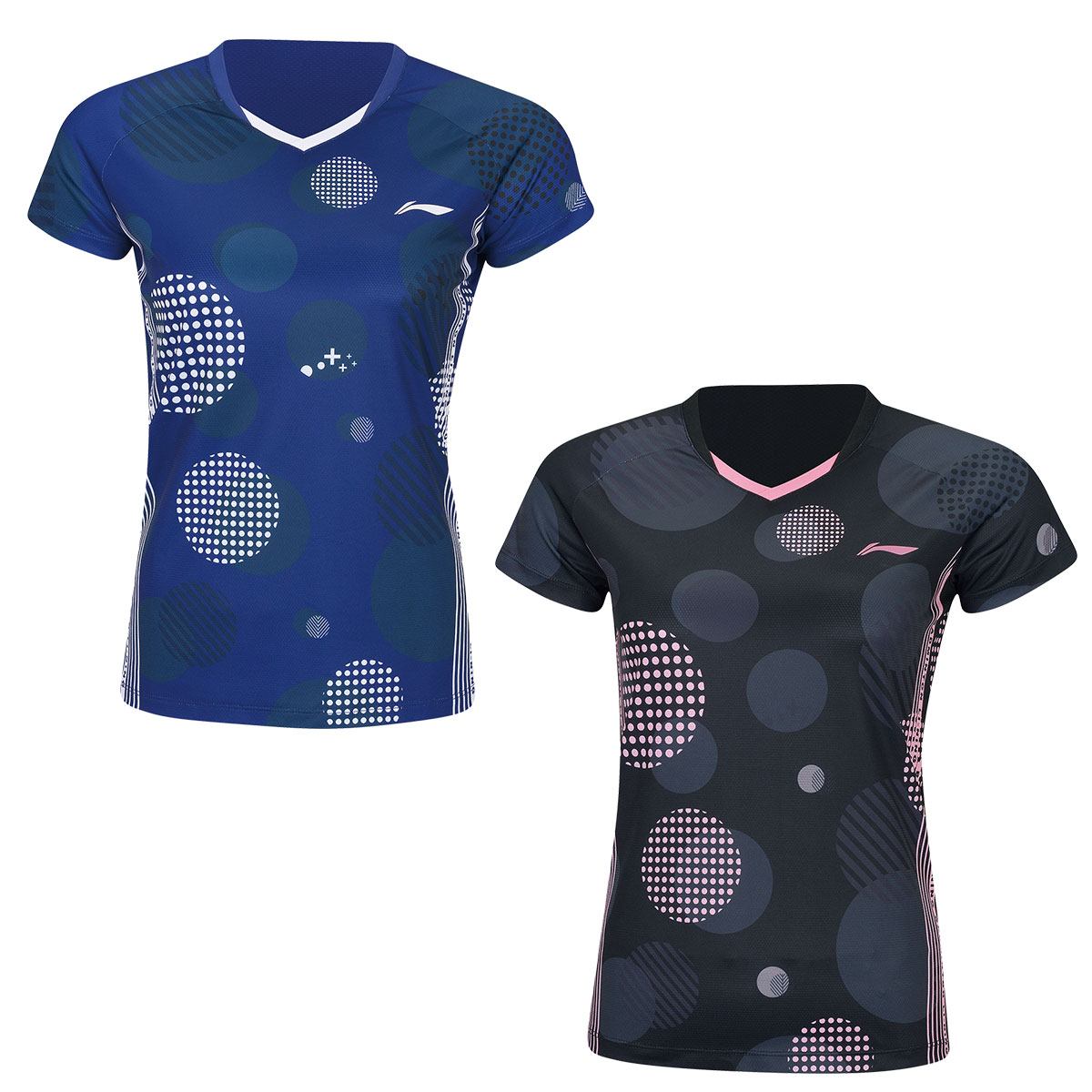 LI-NING AAYR382 ゲームシャツ バドミントンウェア(レディース