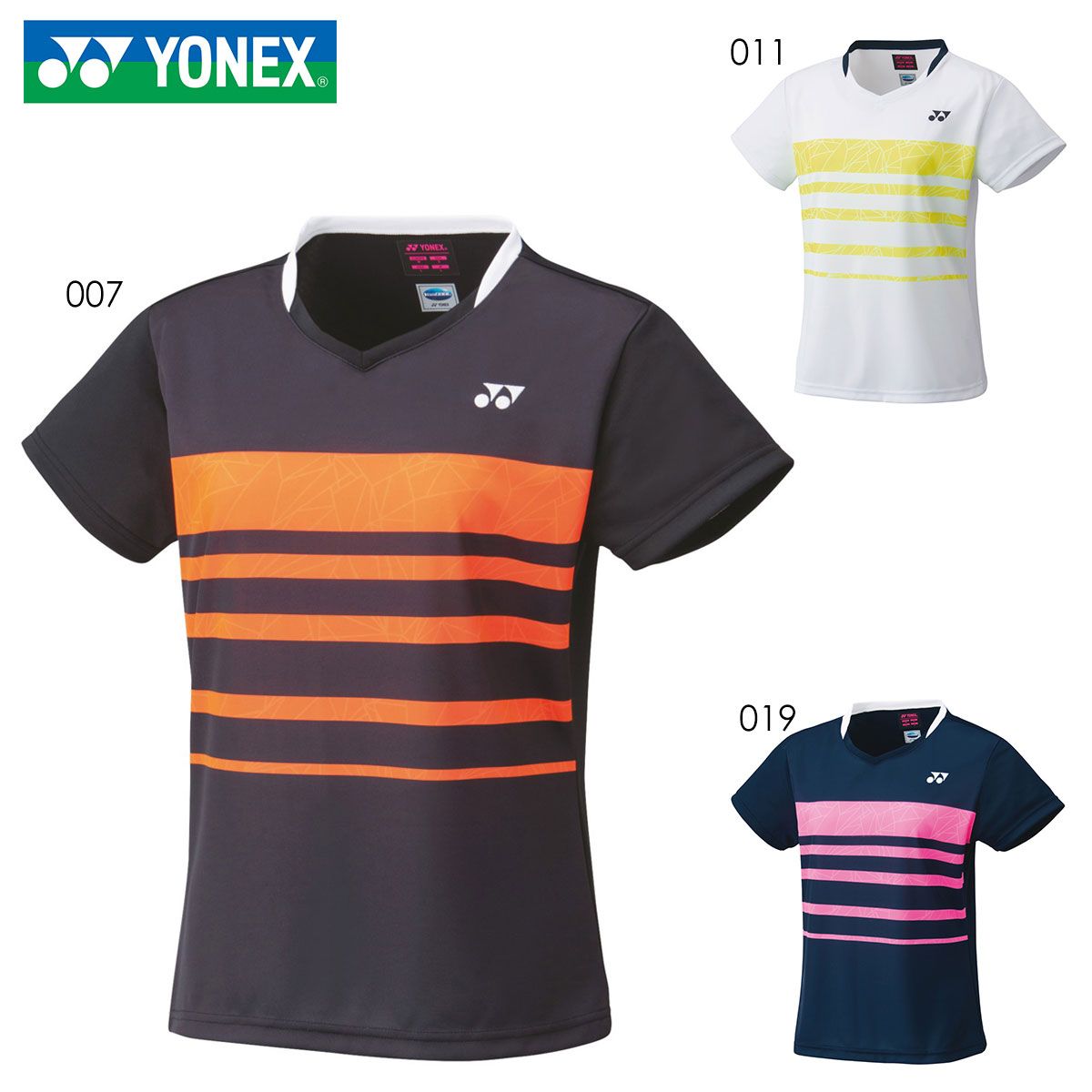 YONEX バドミントンウェア JP L ネイビー/ピンク YONEX バドミントンシャツ ネイビー ピンク JP L - メルカリ