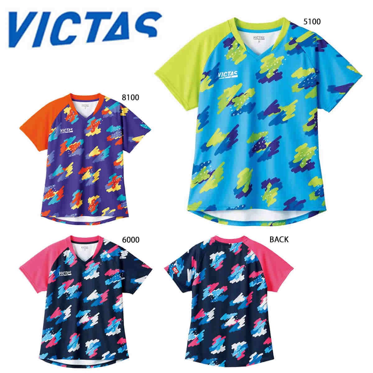 VICTAS 612204 スプラッシュ レディスゲームシャツ 卓球 ウェア