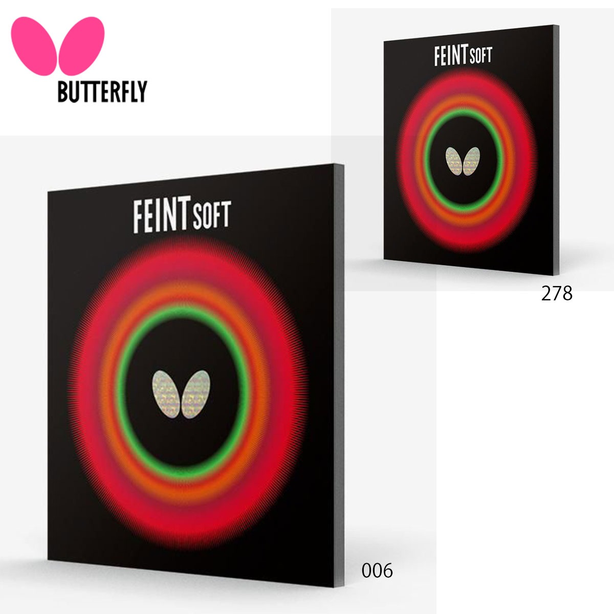 BUTTERFLY 00070 フェイント・SOFT 卓球ラバー バタフライ 【メール便
