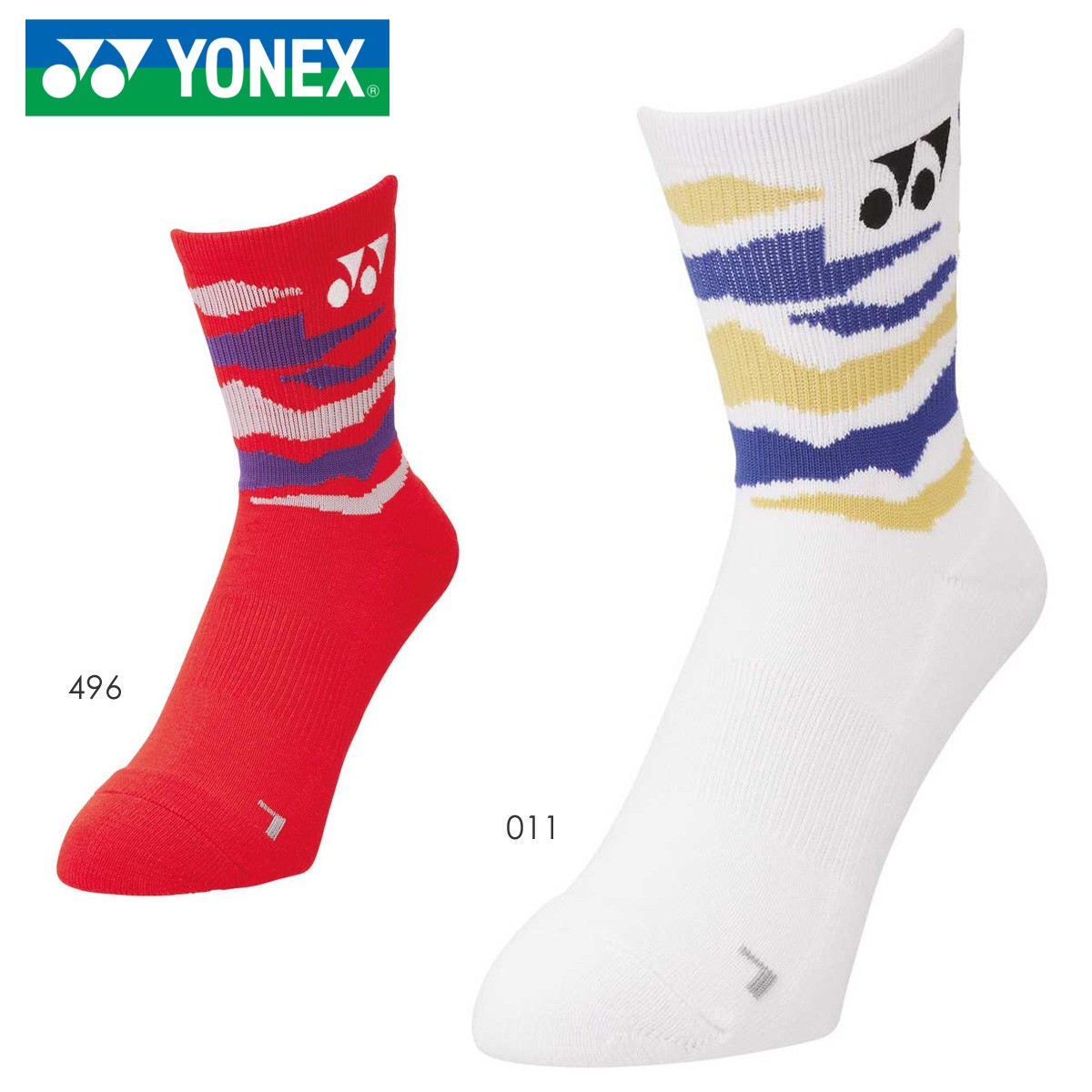 YONEX 19213 メンズハーフソックス バドミントンソックス(ユニ/メンズ