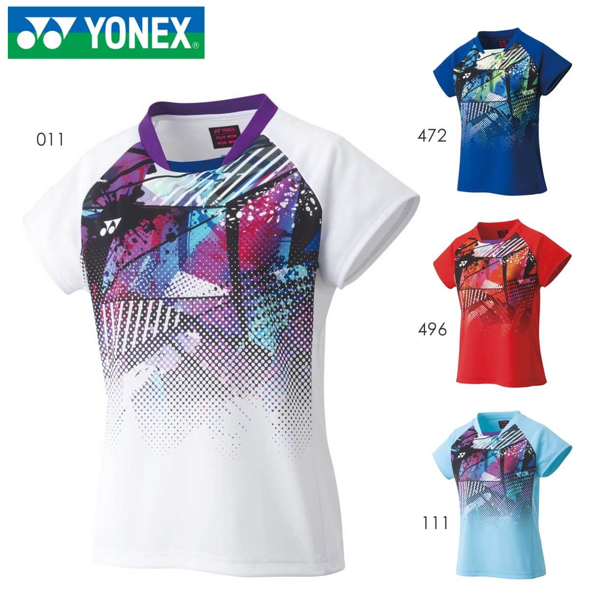 YONEX 20722 ウィメンズゲームシャツ トップス テニス・バドミントンウェア(レディース) ヨネックス  2023SS【日本バドミントン協会検定合格品/メール便可】-SUNFAST