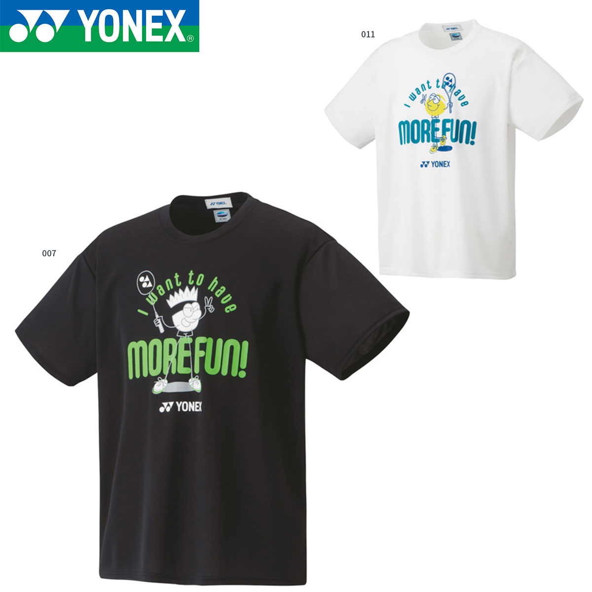 YONEX 16662Y ユニドライTシャツ テニス・バドミントンウェア(ユニ/メンズ) ヨネックス  2023SS【受注会限定/メール便可】-SUNFAST