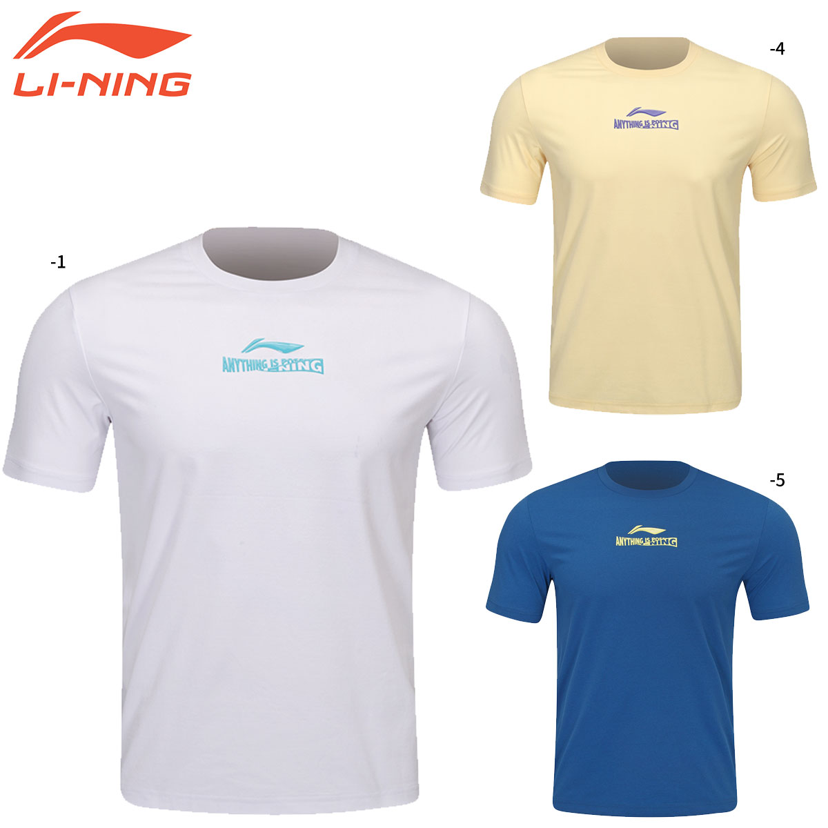 LI-NING AHST359 トレーニングTシャツ バドミントンウェア(ユニ/メンズ