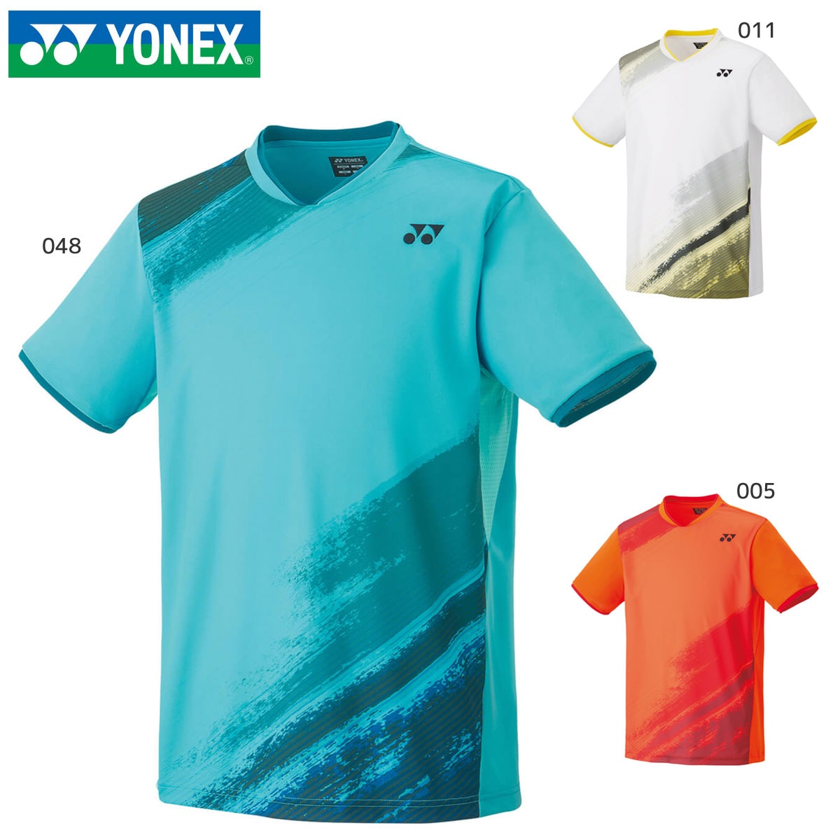新品タグ付き　YONEX バドミントンゲームシャツ ユニMサイズ YONEX 10541 ユニゲームシャツ(フィットスタイル) バドミントンウェア