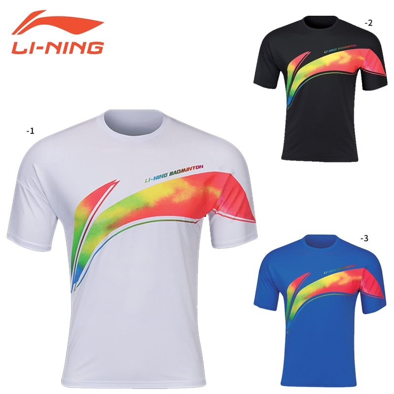 スーパーセール期間限定 LI-NING AHSQ309 トレーニングTシャツ バドミントンウェア(ユニ スノーボード