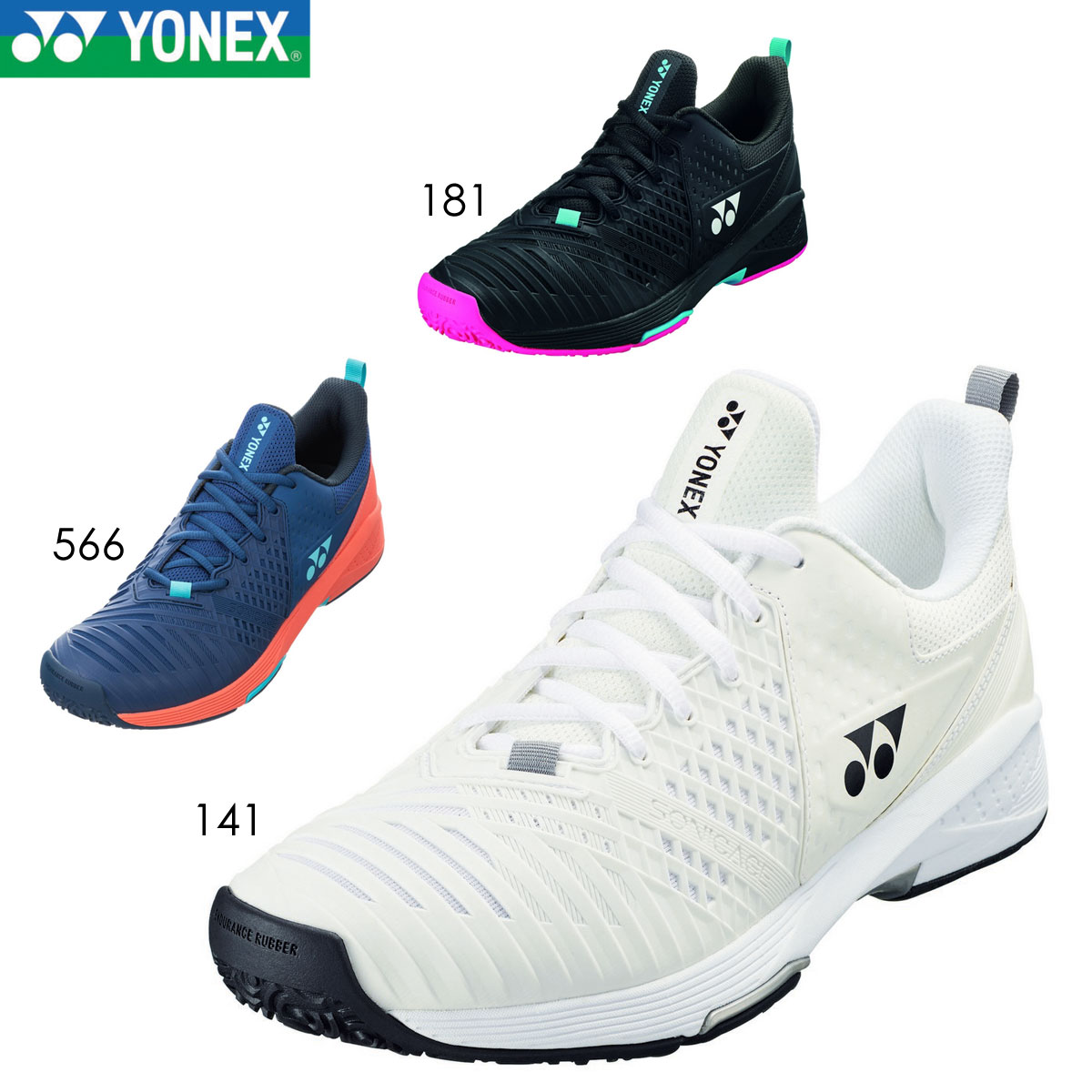 新品未使用☆テニスシューズ ソニケージ3ワイドGC　SHTS3WGC　白　28㎝ YONEX SHTS3WGC パワークッション ソニケージ3 ワイド GC テニス