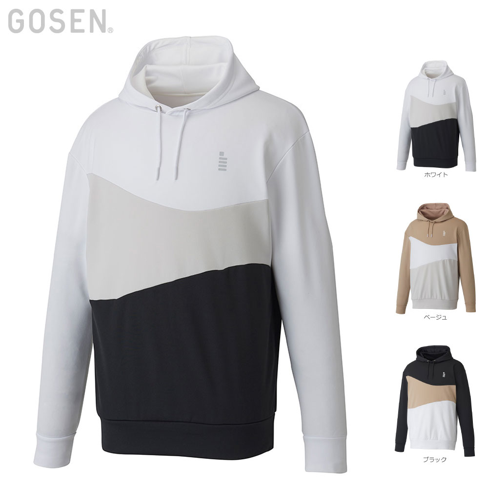 GOSEN W2442 裏起毛ストレッチパーカー アパレル バドミントンウェア