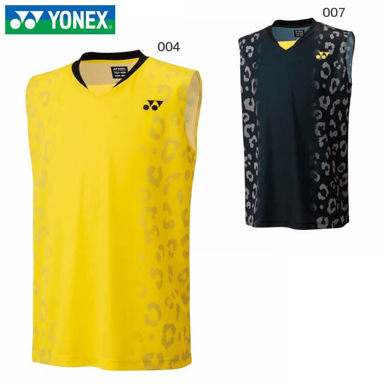 10696Y ヨネックス ゲームシャツ ユニL ブラック トナミ運輸 YONEX 数量限定ノースリーブゲームシャツ 10696Y トップリーグ