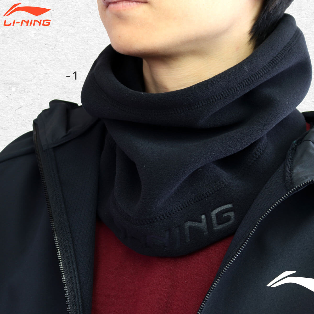 LI-NING AQAU073 ネックウォーマー 防寒 保温 スポーツ バドミントン