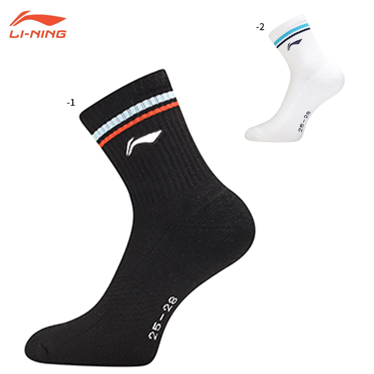 LI-NING AWSU423 バドミントンソックス(ユニ/メンズ) 25-28cm リーニン 