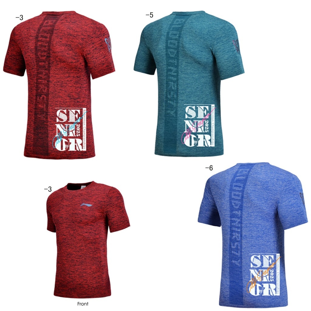予約販売】LI-NING ATSN051 2025年全日本シニア大会記念Tシャツ