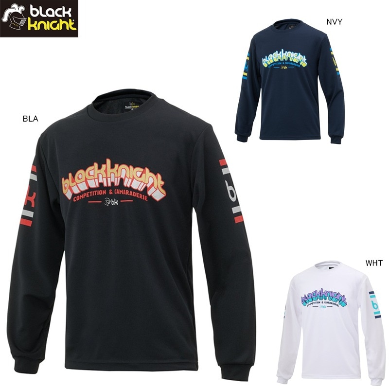 Black knight T-5204U ユニ ドライロングTシャツ バドミントンウェア