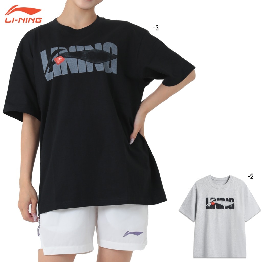 LI-NING AHSV741 トレーニングシャツ バドミントンウェア(ユニ/メンズ
