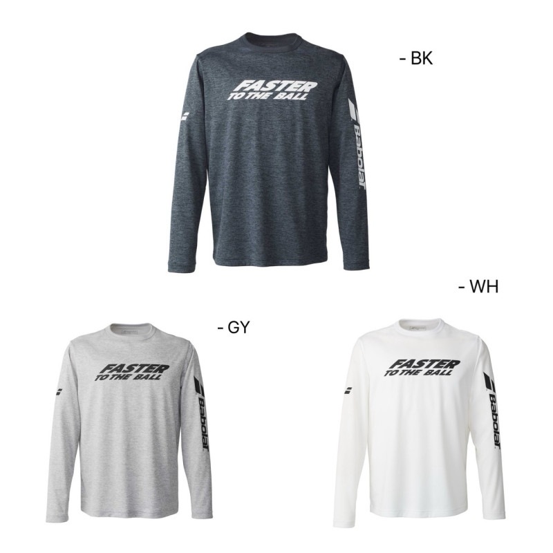 Babolat BUP5503 PURE LONG SLEEVE SHIRT バドミントン ウェア(ユニ