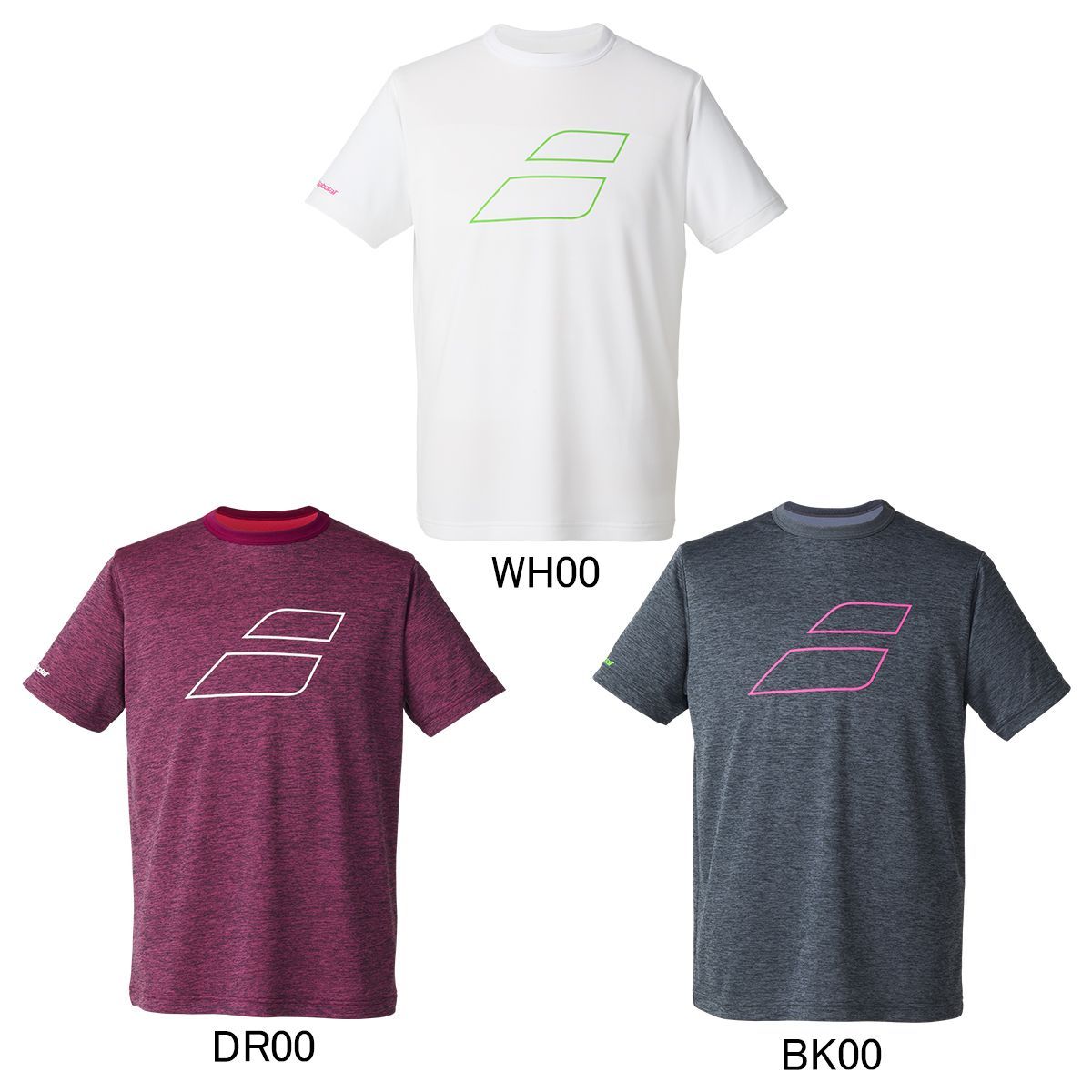 Babolat BUP5554 PURE SHORT SLEEVE SHIRT バドミントン ウェア(ユニ