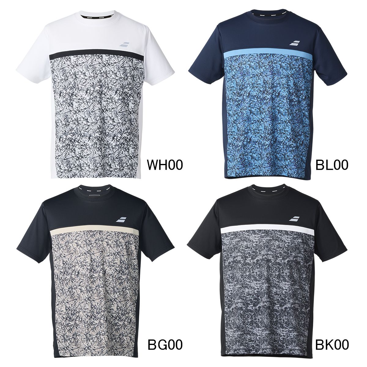 Babolat BUP5562C CLUB SHORT SLEEVE SHIRT 2.0 バドミントン ウェア