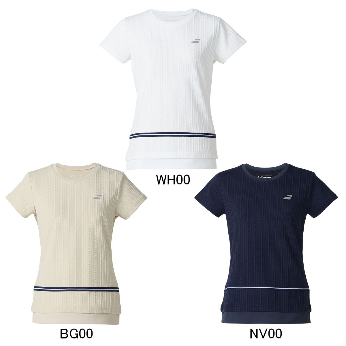 Babolat BWG5375 PURE SHORT SLEEVE SHIRT テニス・バドミントン