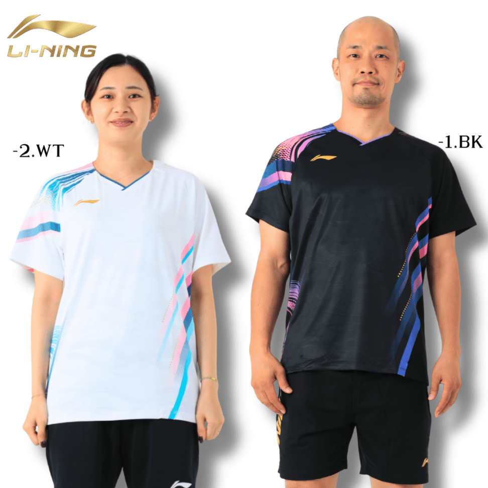 LI-NING AAYV165 ゲームシャツ バドミントンウェア(ユニ/メンズ