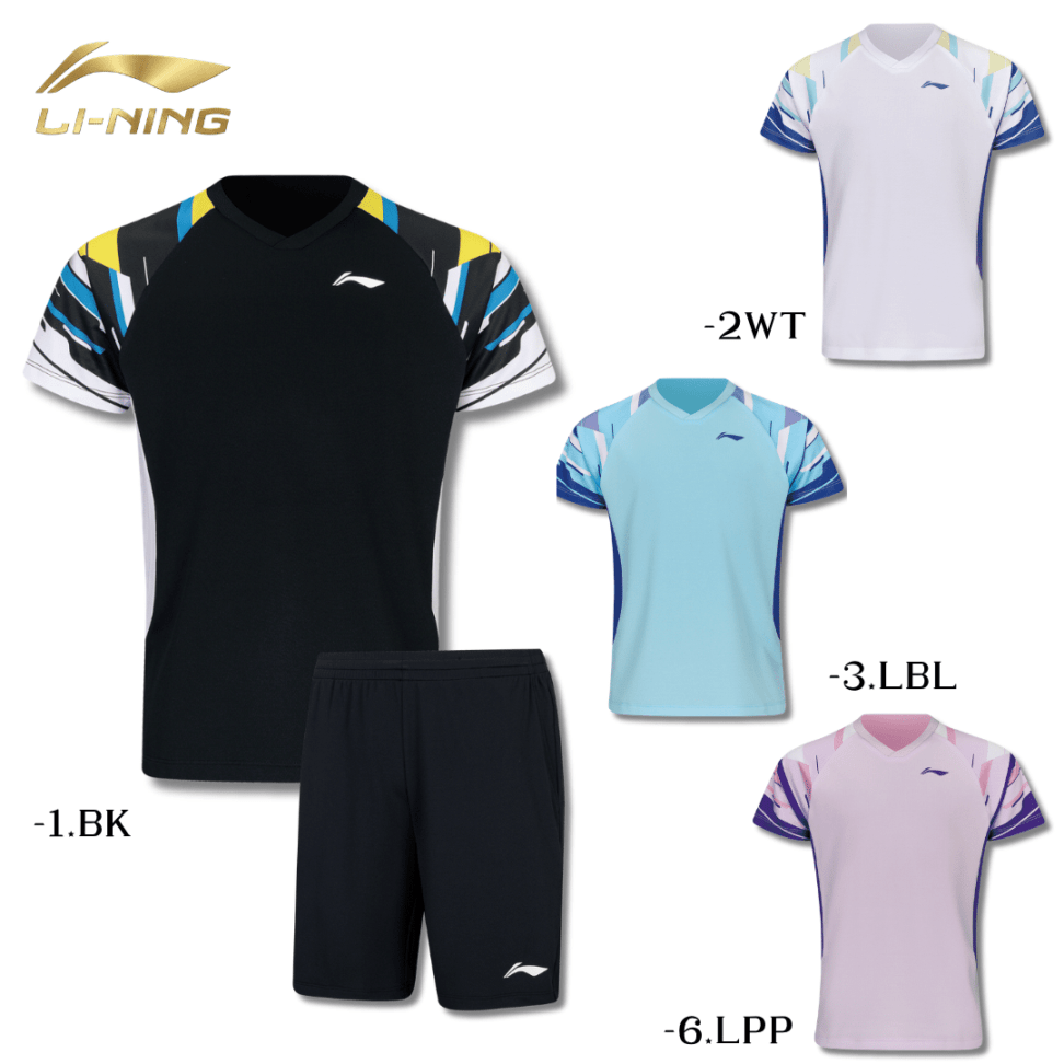LI-NING AATW036 ゲームシャツ+ハーフパンツ セット(ジュニア