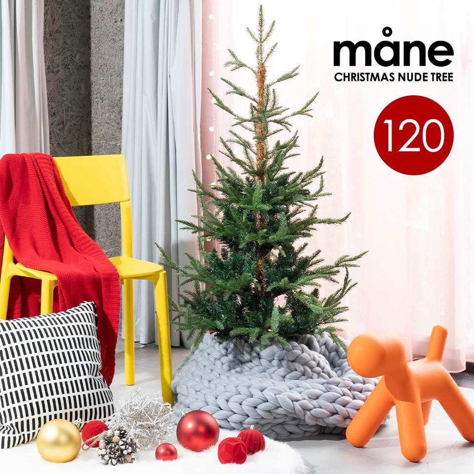 クリスマスツリー 120cm 高級 フィンランド ヌードツリー クリスマス ツリー mane モーネ オーナメントセット なし 本物のモミの木に近いヌードツリー