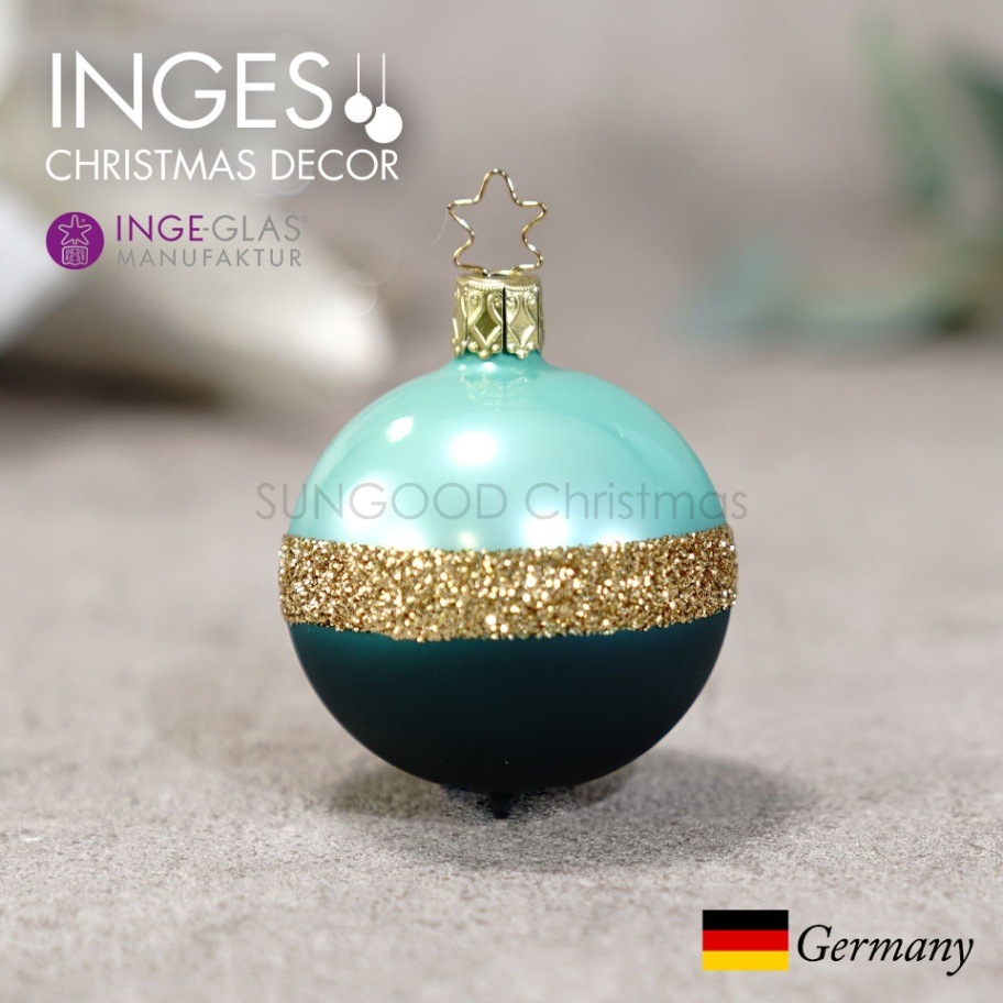 クリスマス オーナメント 北欧 インテリア ツイン/ミントグリーン INGE-GLAS 【A-19】
