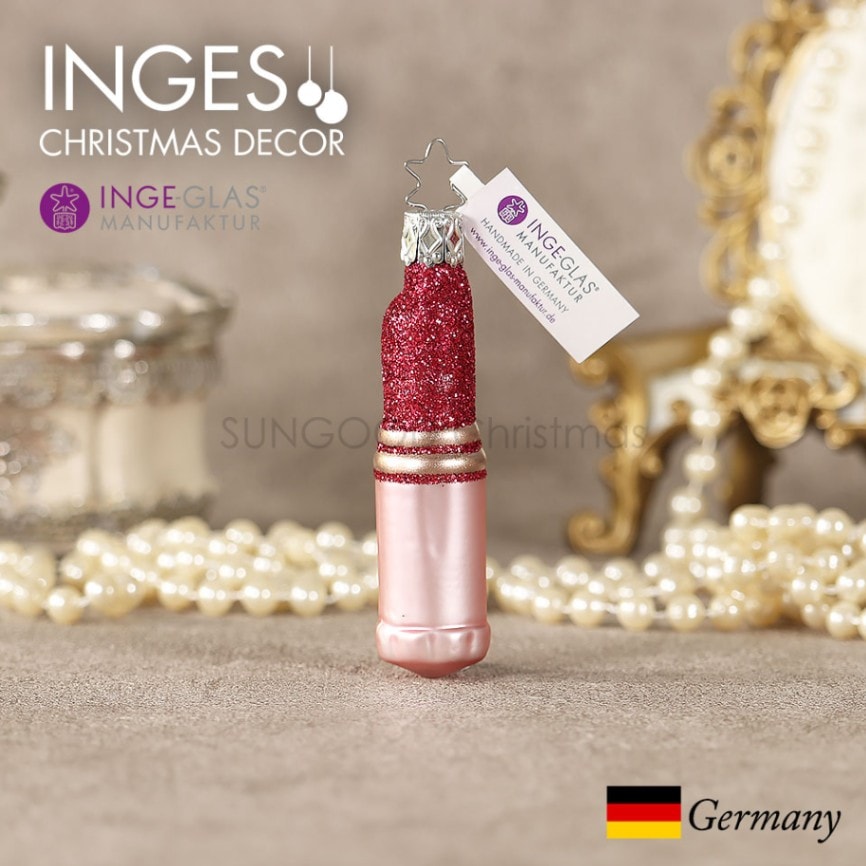 クリスマス オーナメント 北欧 リップスティック/ブロッサム インテリア INGE-GLAS 【A-31】