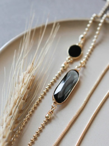 Crystal c gold black