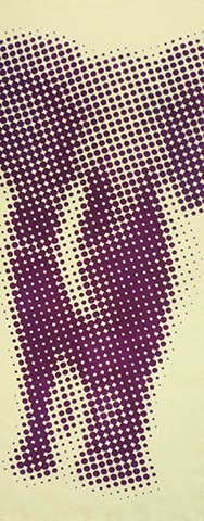 191　ゾウ　点描画