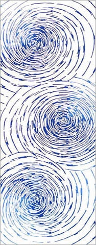 228　〈涼感布〉渦巻（大）