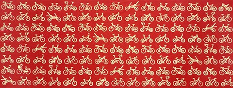 718　自転車(赤)